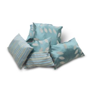 Комплект подушок Lumelle Plants Line 40х40см 2шт 30х30см 1шт 40х24см 1шт 35х25см 1шт бірюзові (п_0413)