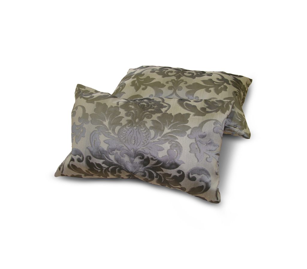 Комплект декоративних подушок Lumelle Damask 43х26см 2шт сірі (п_0423)
