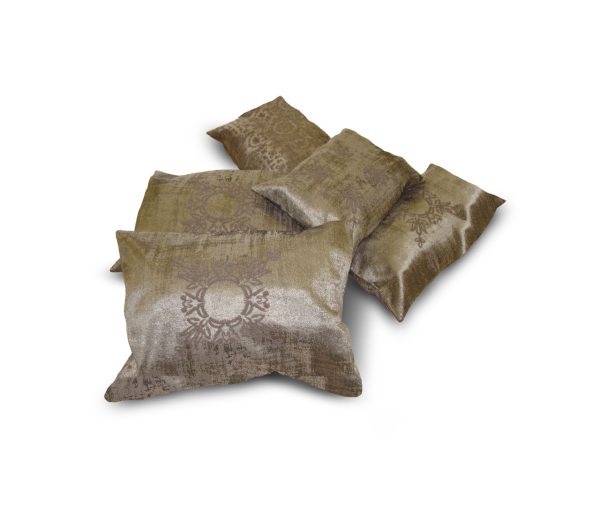 Комплект декоративних подушок Lumelle Damask 41х28см 3шт 41х22см 1шт 23х30 см1шт сірий (п_0424)