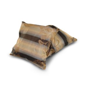 Комплект декоративних подушок Lumelle Flowers Line 35х35см 2шт коричневі з пісочним (п_0461)