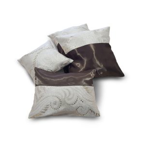 Комплект декоративних подушок Lumelle Venzel 35х35см 2шт 32х25см 1шт 26х26см 1шт бежеві з шоколадним (п_0520)