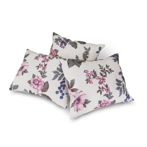Комплект декоративних подушок Lumelle Rose 45х35см 3шт молочні з рожевим (п_0625)
