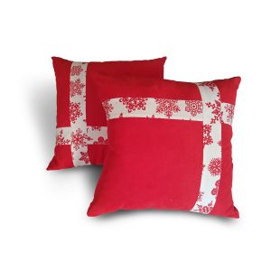 Комплект декоративних подушок Lumelle Snow 40х40см 2шт червоні (п_0670)