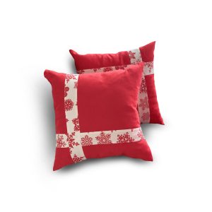 Комплект декоративних подушок Lumelle Snow 40х40см 2шт червоні (п_0670)