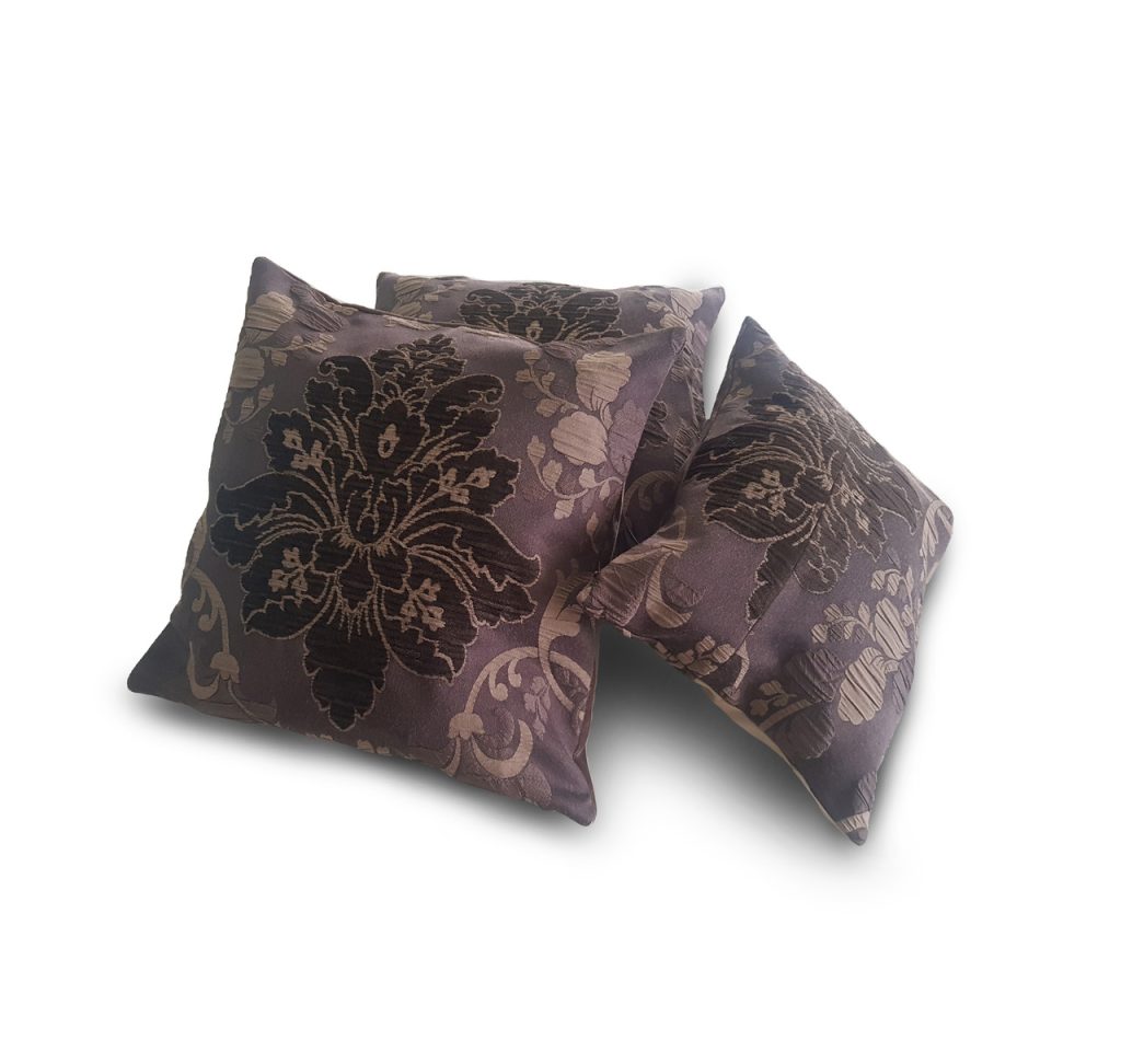 Комплект декоративних подушок Lumelle Damask 40х40см 2шт 35х30см 1шт венге (п_0676)