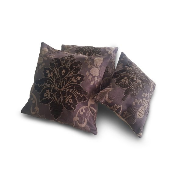 Комплект декоративних подушок Lumelle Damask 40х40см 2шт 35х30см 1шт венге (п_0676)
