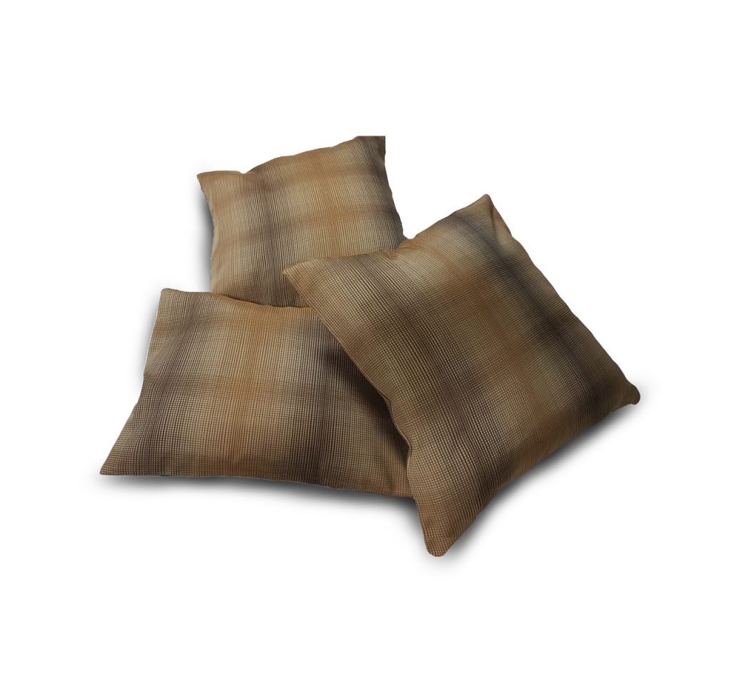 Комплект декоративних подушок Lumelle Pattern 40х40см 2шт 40х29см 1шт коричневі з блакитним (п_0680)