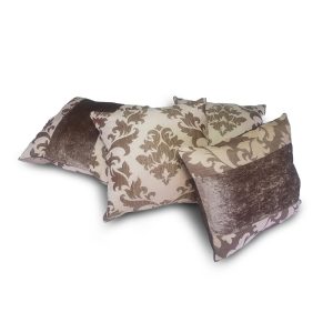 Комплект декоративних подушок Lumelle Damask 40х40см 3шт 40смх33см 1шт бежеві (п_0695)
