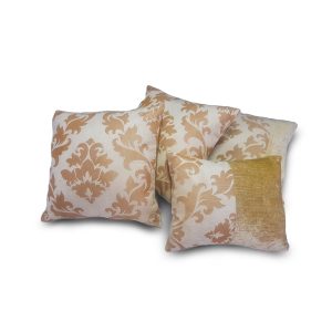 Комплект декоративних подушок Lumelle Damask 40х40см 2шт 45х38см 1шт 36х28см 1шт пісочні (п_0696)