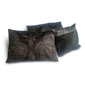 Комплект декоративних подушок Lumelle Damask 58х38см 2шт 40х34см 1шт шоколадний з бежевим (п_0702)