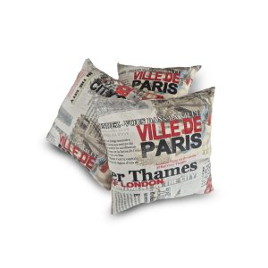 Комплект декоративных подушек Lumelle Paris London 3шт 37х37см молочный с бежевым (п_0724)