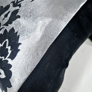 Комплект декоративних подушок Lumelle Damask 38х38см 2шт сріблястий з чорним (п_0740)