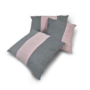 Комплект декоративних подушок Lumelle Simple 55х30см 1шт 40х40см 1шт 46х42см 1шт сірі з пудровим (п_0744)