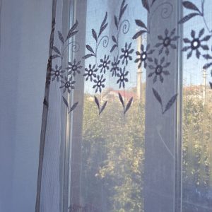 Комплект панельних фіранок Lumelle Rose 9шт карниз 280см білий (22_3п)