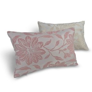 Комплект декоративних подушок Lumelle Flowers 50х32см 2шт рожевий з бежевим (п_0757)