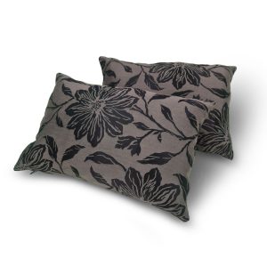 Комплект декоративних подушок Lumelle Flowers 50х33 см 2шт, фіолетові (п_0776)