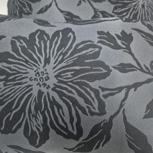 Комплект декоративних подушок Lumelle Flowers 50х33см 2шт, чорні з сірим (п_0777)