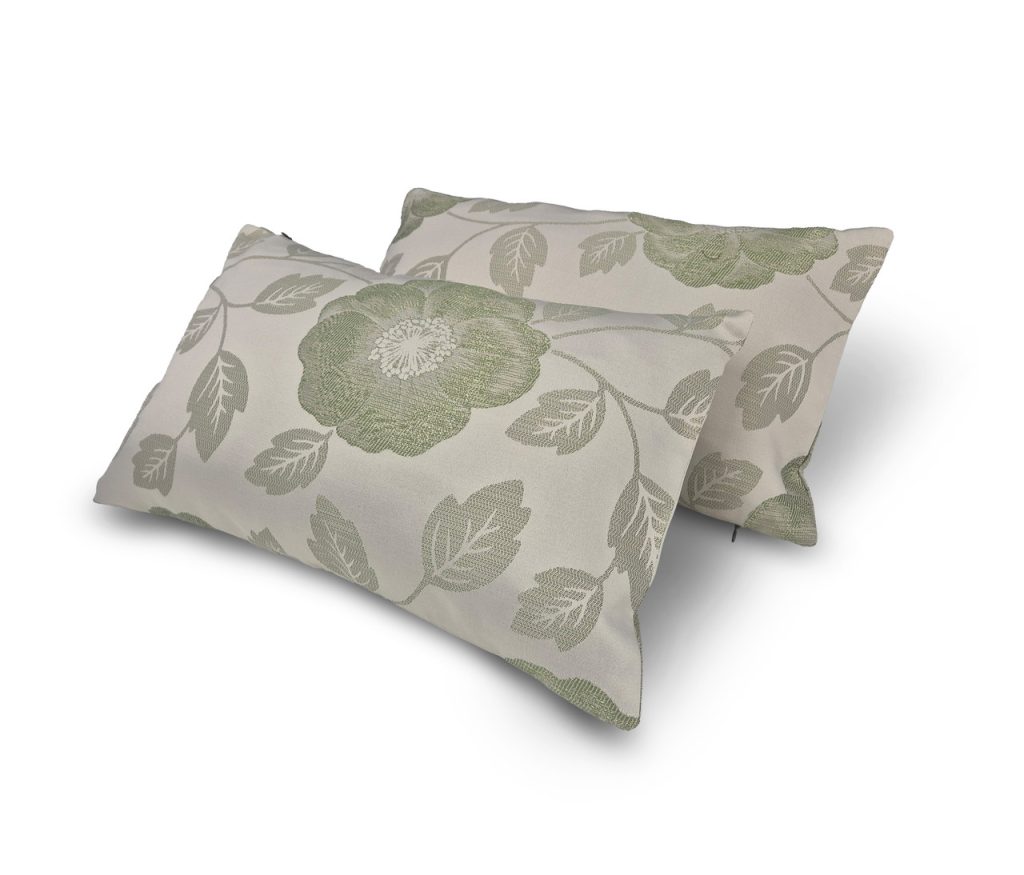 Комплект декоративних подушок Lumelle Flowers 52х32см 2шт, салатовий (п_0778)