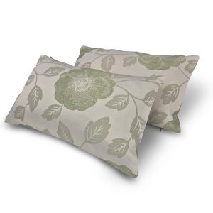 Комплект декоративних подушок Lumelle Flowers 52х32см 2шт, салатовий (п_0778)