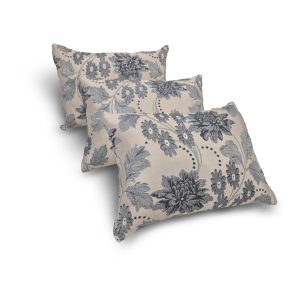 Комплект декоративних подушок Lumelle Flowers 45х32 см 3шт, сіро-бежевий (п_0780)