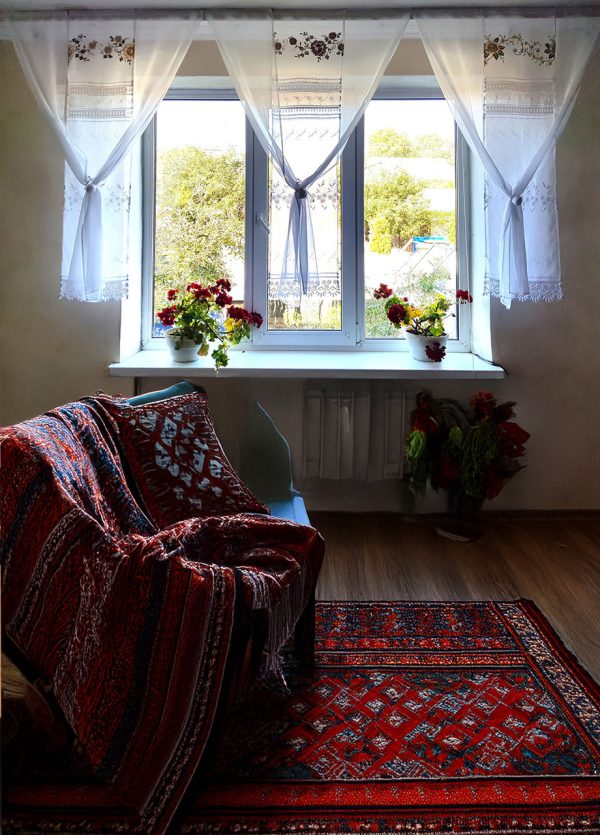 Комплект панельних фіранок Lumelle Rose 9шт карниз 280см білий (22_3п)