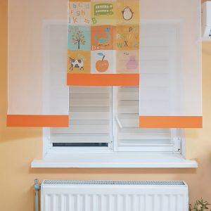 Комплект панельних фіранок Lumelle Kids 3шт карниз 150см помаранчевий (6_2п)