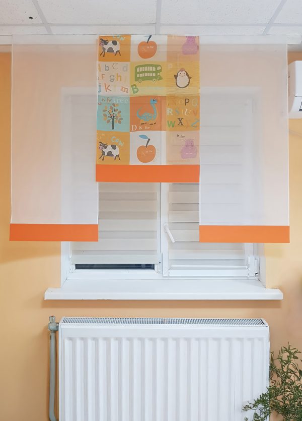 Комплект панельних фіранок Lumelle Kids 3шт карниз 150см помаранчевий (6_2п)