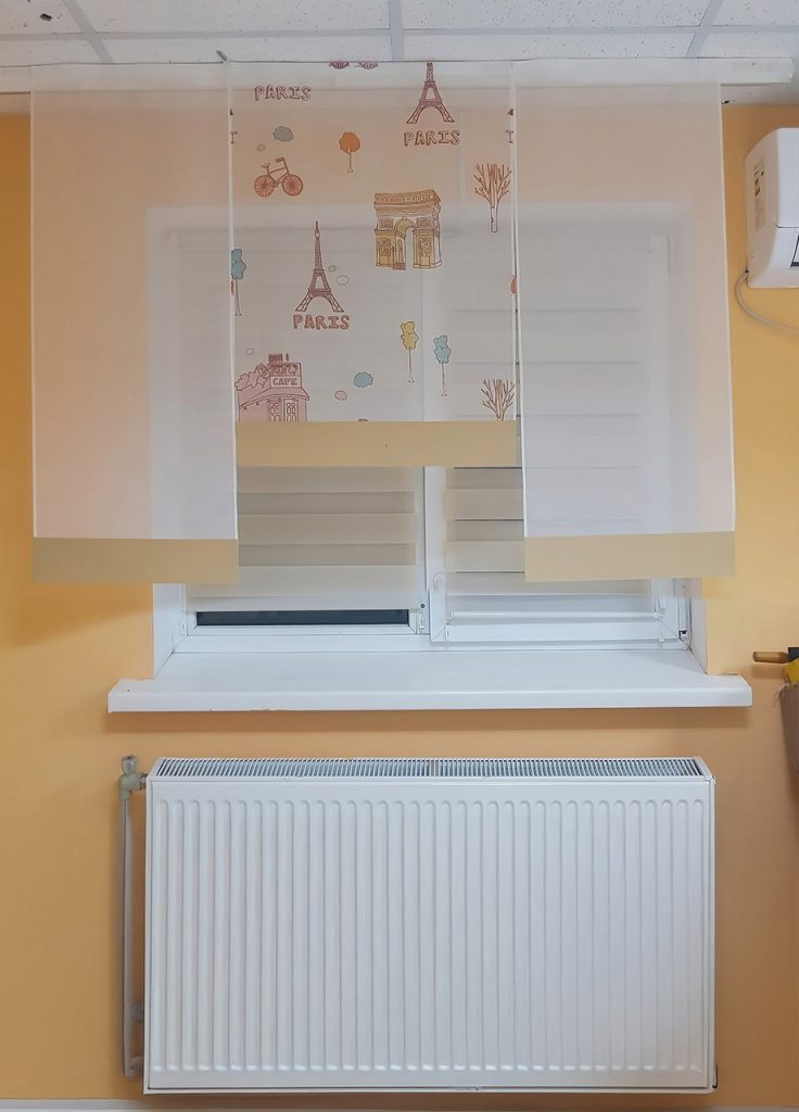 Комплект панельних фіранок Lumelle Paris 3шт карниз 140см бежевий (6_5п)