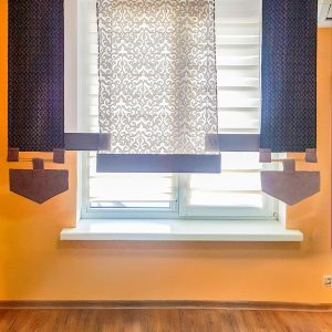 Комплект панельних шторок Lumelle Damask 5 шт карниз 185см, сірий (10_9п)