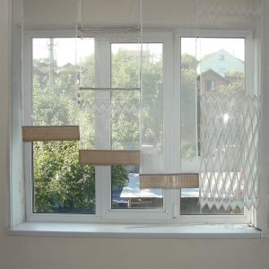 Комплект панельних фіранок Lumelle Зигзаг 4шт карниз 160см молочний (12_3п)