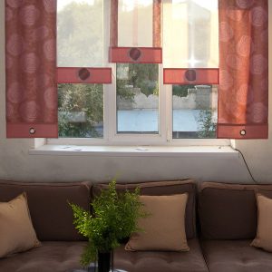 Комплект панельних фіранок Lumelle Rose 2м рожеві (25_2п)