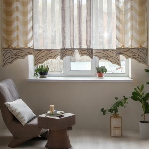 Комплект панельних фіранок Lumelle Провісони 5шт карниз 250см бежевий (62п)