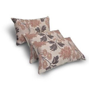 Комплект декоративних подушок Lumelle Flowers 45х32см 3шт, теракотово-солом’яний (п_0779)