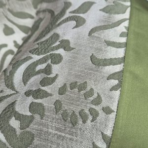 Комплект декоративних подушок Lumelle Damask 2шт 45х45см, 1шт 43х38см, бежевий із зеленим (п_0788)