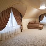 Штори на арочні вікна з тюллю