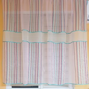 Тюль до підвіконня Lumelle Line Color 220×135 см, на карниз 100–150 см, різнокольорова (22_2а)