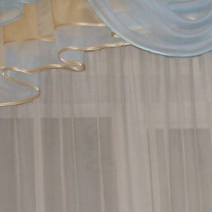 Ламбрекен Lumelle Дуга карниз 200см блакитний з жовтим (71_7_2м)
