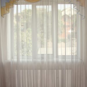Ламбрекен Lumelle Асиметрія карниз 200см блакитний з пісочним (72_8_2м)