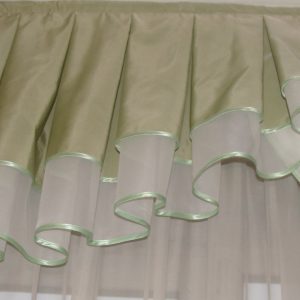 Ламбрекен Lumelle Хвиля карниз 250см фісташковий (62_2,5м)