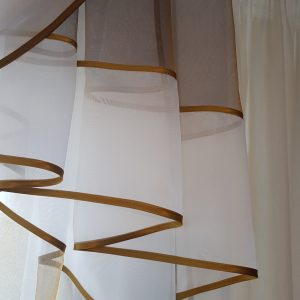 Ламбрекен Limelle Прибій карниз 250см фіолетовий із золотим відливом (75_4_2,5м)