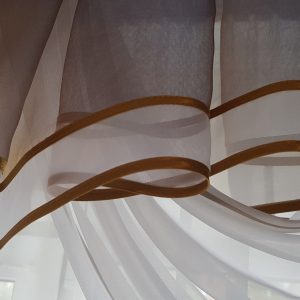 Ламбрекен Limelle Прибій карниз 250см фіолетовий із золотим відливом (75_4_2,5м)