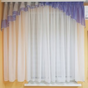 Ламбрекен Lumelle Simple карниз 200см фіолетовий з сірим (93_5пб)