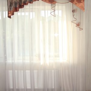 Жорсткий ламбрекен Lumelle Люкс 2м сірий з помаранчевим (4_3ж)