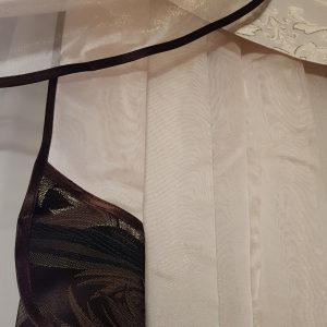 Жорсткий ламбрекен Lumelle Стайл 2м50см венге з золотим (4_5ж)