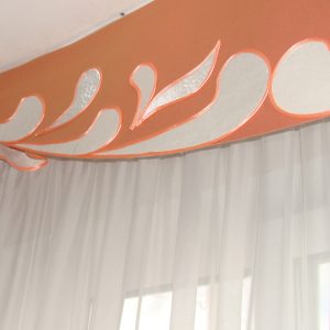 Жорсткий ламбрекен Lumelle Вензель 3м персиковий (6_2ж)