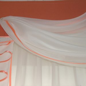 Жорсткий ламбрекен Lumelle Вензель 3м персиковий (6_2ж)