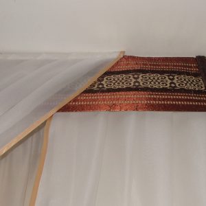 Жорсткий ламбрекен Lumelle Хай Тек 2м бежевий з коричневим (33ж)