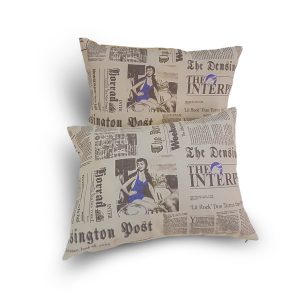 Комплект подушок Lumelle  Ретро 46смх34см 2шт, кремові з блакитним (п_0648)