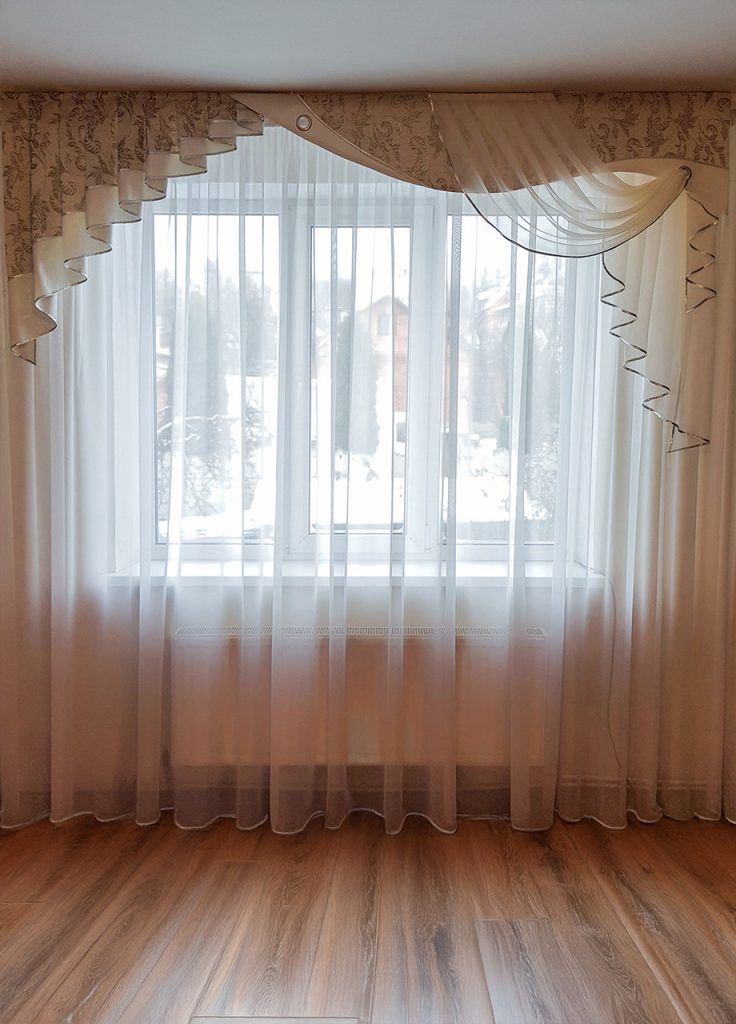 Жорсткий ламбрекен Lumelle Style 250 см, бежево-сріблястий (48_8ж)