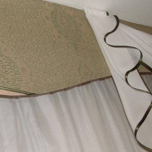 Жорсткий ламбрекен Lumelle Стайл Damask 2м зелений c салатовим (49_8ж)